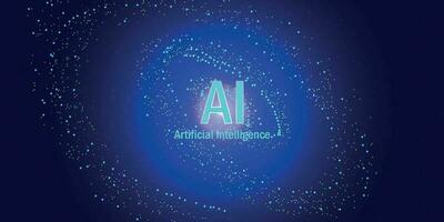 ai landning sida design med artificiell intelligens, avancerad blockchain uppsättning, neuralt nätverk. vektor bild