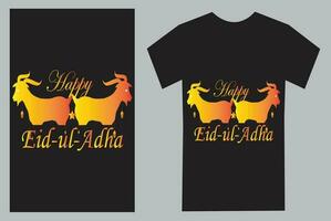 eid ul Adha t skjorta design vektor fylla.