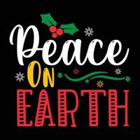 Frieden auf Erde, fröhlich Weihnachten vektor