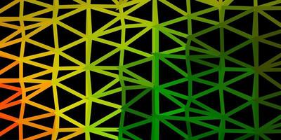 hellgrüner roter Vektor abstrakter Dreieckhintergrund