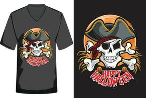 halloween illustration t-shirt design vektor