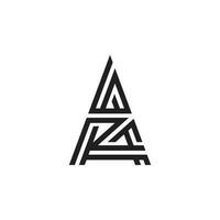monoline brev az eller za logotyp design vektor