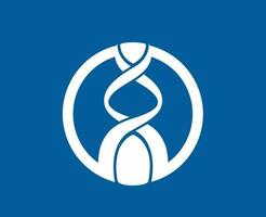 afc Meister Liga Symbol Weiß Logo Fußball asiatisch abstrakt Design Vektor Illustration mit Blau Hintergrund