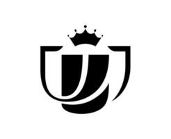 copa del rey Spanien logotyp svart symbol abstrakt design vektor illustration