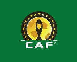 mästare ligue caf logotyp symbol fotboll afrikansk abstrakt design vektor illustration med grön bakgrund