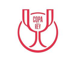 copa del Rey Logo mit Name rot Symbol abstrakt Design Vektor Illustration