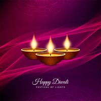 Abstrakt dekorativa Happy Diwali bakgrund vektor