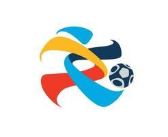 afc mästare liga logotyp symbol fotboll asiatisk abstrakt design vektor illustration
