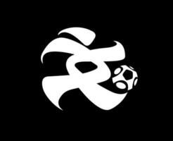 afc Meister Liga Logo Weiß Symbol Fußball asiatisch abstrakt Design Vektor Illustration mit schwarz Hintergrund