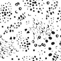 Vektor Grafik mit schwarz runden Punkte nahtlos Muster. abstrakt Elemente von schwarz Grafik sind hervorgehoben auf ein Weiß Hintergrund. Fleck durch Hand Tinte Hintergrund. Illustration im Kritzeleien.