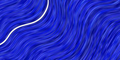 dunkelblaue Vektorvorlage mit geschwungenen Linien abstrakte Steigungsillustration mit trockenen Linien bestes Design für Ihr Werbeplakatbanner vektor
