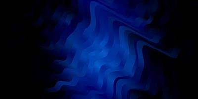 dunkelblauer Vektorhintergrund mit gebogenen Linien bunte abstrakte Illustration mit Steigungskurvenmuster für Geschäftsbroschüren-Broschüren vektor