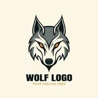 Wolf Illustration Logo Vektor Vorlage