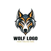 Wolf Illustration Logo Vektor Vorlage