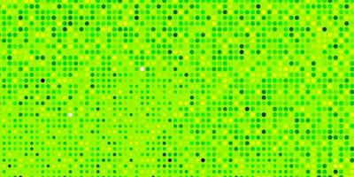 hellgrün-gelbe Vektorvorlage mit Kreisen bunte Illustration mit Farbverlaufspunkten im Naturstilmuster für Broschüren-Broschüren vektor