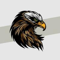 Örn huvud emblem maskot för esport logotyp fantastisk Örn illustration fångar de majestätisk skönhet och styrka av de ikoniska fågel av byte vektor