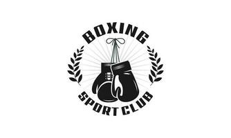 boxning logotyp design mall vektor