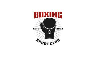 boxning logotyp design mall vektor