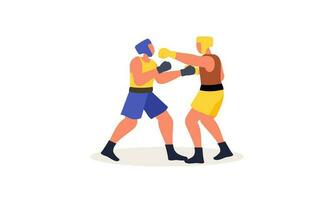 boxning sport illustration begrepp vektor