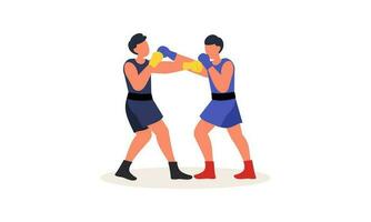 boxning sport illustration begrepp vektor