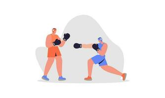 Boxen Sport Illustration Konzept Vektor