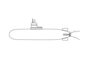 kontinuierlich einer Linie Zeichnung Ozean Reise Transport Konzept. Single Linie zeichnen Design Vektor Grafik Illustration.
