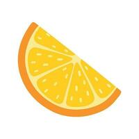 Orange Obst Scheibe Symbol Vektor zum quetschen und Mojito Sommer- trinken Zutaten Element Illustration