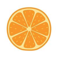 Orange Obst Scheibe Symbol Vektor zum quetschen und Mojito Sommer- trinken Zutaten Element Illustration