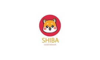 süß cool Shiba inu Hund halten Baseball Schläger Karikatur Vektor Symbol Illustration.