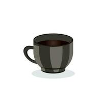 realistisk annorlunda kaffe kopp illustration vektor design med vit bakgrund, annorlunda typer av illustration kaffe drycker. kaffe kopp med keps ikon vektor