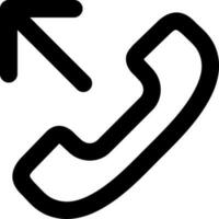 Outing Telefon einfach Symbol Illustration im Linie Stil und benutzt zum Benutzer Schnittstelle, Netz, Software und viele Mehr vektor