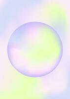 uppsättning av y2k lutning aura cirklar.moderna vätska Flerfärgad gradienter. suddig Färg sfärer. vibrerande pastell Färg palett. stock vektor illustration