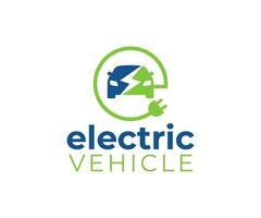 elektrisk bil laddning station logotyp. elektrisk bil tecken knapp. eco bil transport. bil energi kraft avgift. vektor