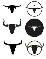 Texas Longhorn Kopf svg vektor