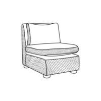 Stuhl komfortabel modern Vorlage Design, minimalistisch Möbel Logo vektor