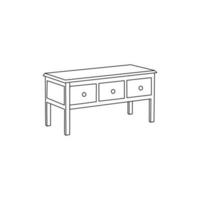 Regal Möbel minimalistisch Logo, Vektor Symbol Illustration Design Vorlage, geeignet zum Ihre Unternehmen