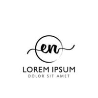 brev sv första handstil logotyp med signatur och hand dragen stil. vektor