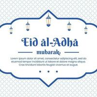 Eid-al-Adha, glücklich idul Adha. Design eid al adha Mubarak zum Sozial Medien Post vektor