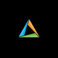 Dreieck-Logo oder Icon-Design vektor