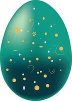 färgrik påsk ägg design hand tillverkad vektor
