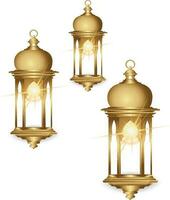 traditionell islamic lampa hand tillverkad vektor