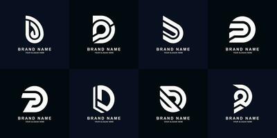 Sammlung Brief d oder dd Monogramm Logo Design vektor