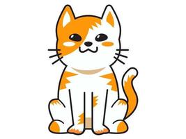 söt katt eller kattunge djur meow tecknad fluffiga husdjur exakt vektor samling illustration tecknad meow katt