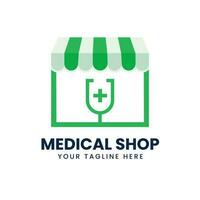 medicinsk affär logotyp mall design vektor illustration