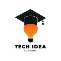 Technik Idee Akademie modern Logo Design vektor