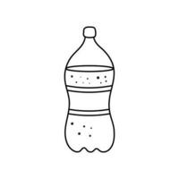 hand dragen barn teckning tecknad serie vektor illustration cola ikon isolerat på vit bakgrund