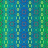 nahtlos Muster im Volk Stil zum Stoff und Textilien. Blau Grün Farbe Töne vektor
