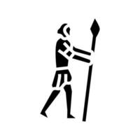 homo sapiens mänsklig Evolution glyf ikon vektor illustration
