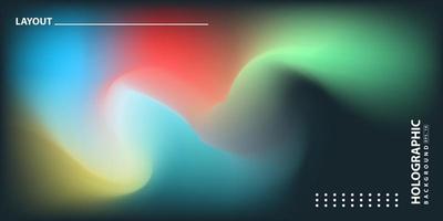 abstrakt modern gradient hologram bakgrund vektor