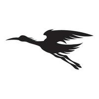 stork logotyp ikon, vektor illustration mall design.